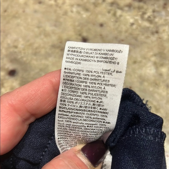 GAP Blue and White Vintage Style Joggers with Elastic Waistband Size Small Tall - Picture 8 of 9